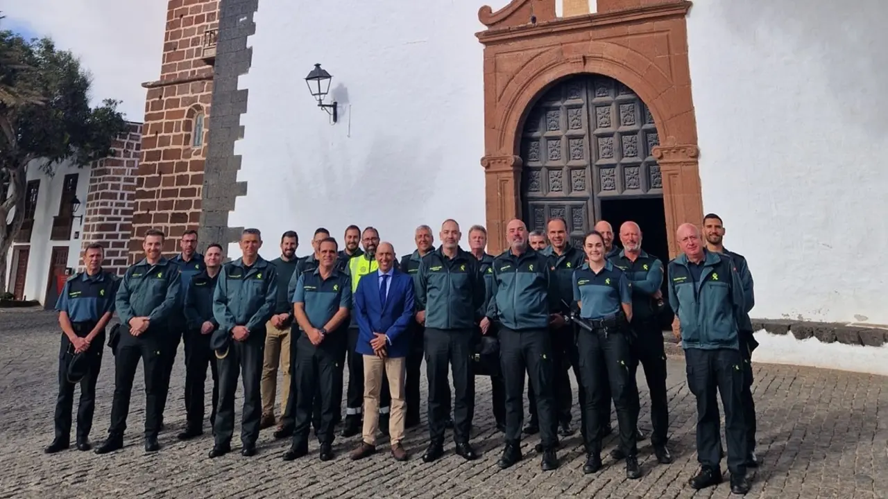 Primera reunión de la Guardia Civil en Lanzarote