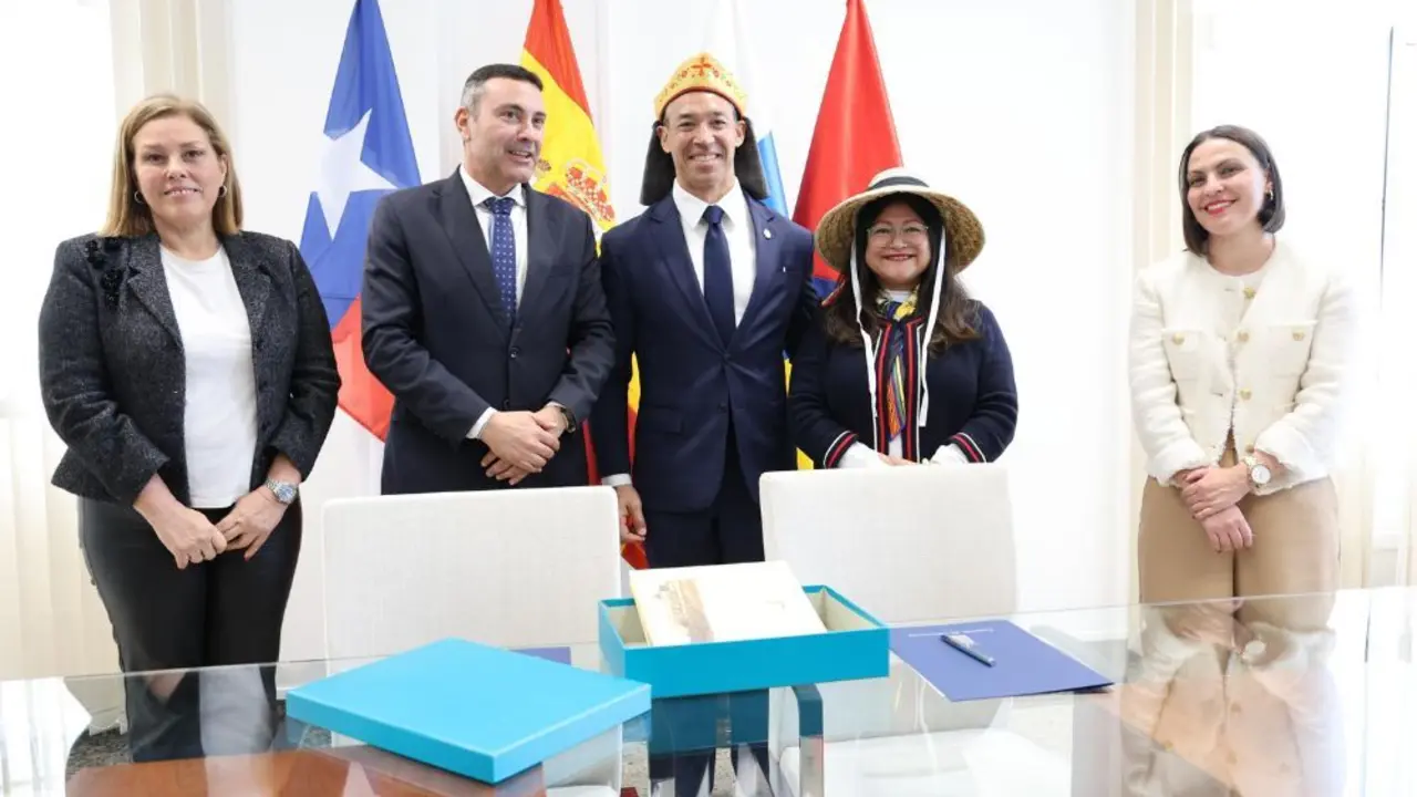 Un momento de la visita