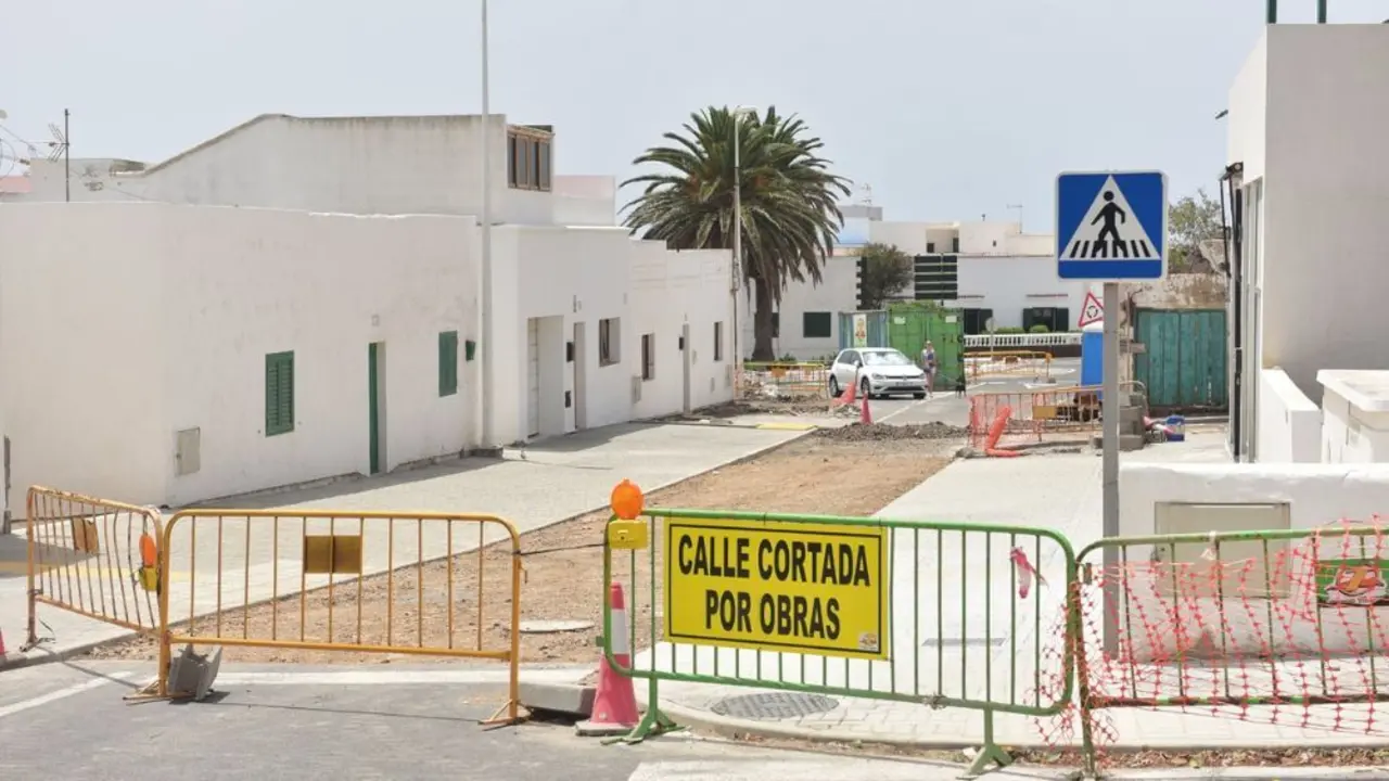 Obras en la calle Rubicón