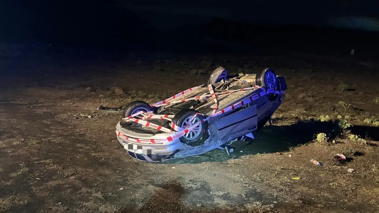 El coche tras el accidente