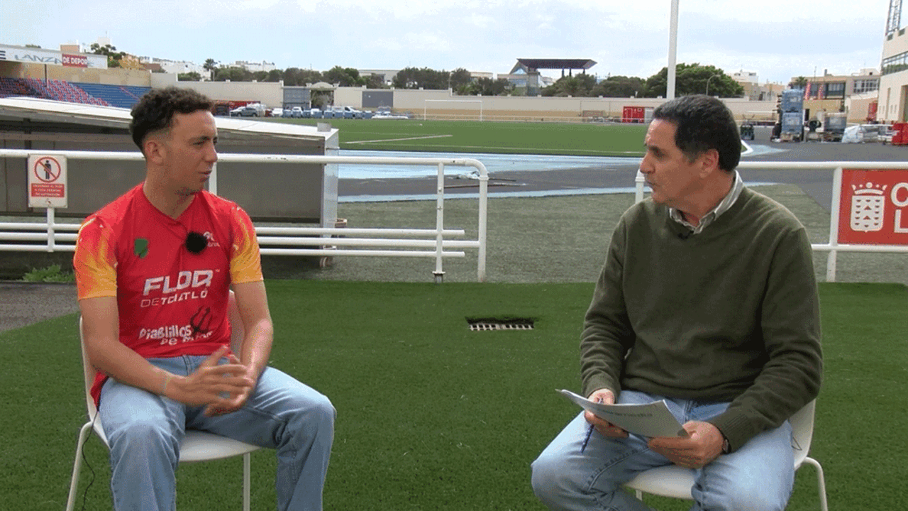 Yerove Rodríguez durante la entrevista