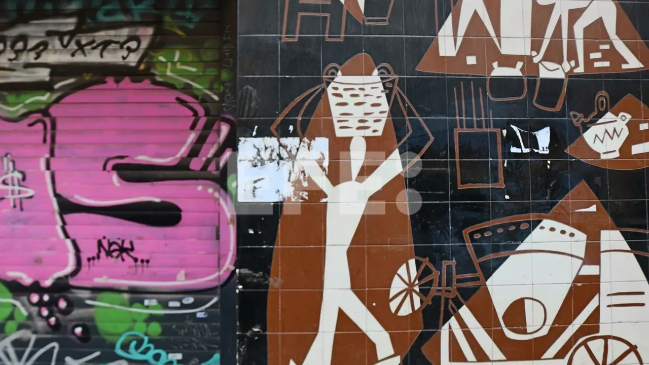 Mural de César Manrique en Madrid