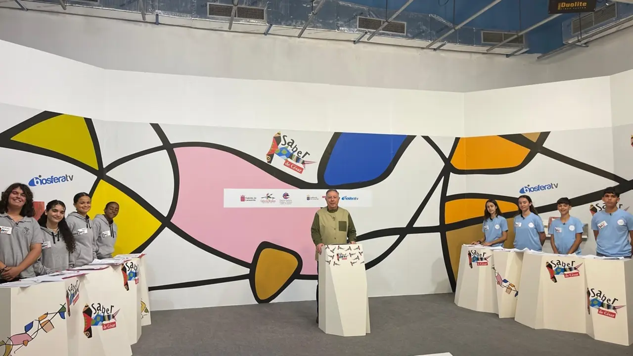 Equipos en el segundo programa de 'Saber de César' de Biosfera Televisión