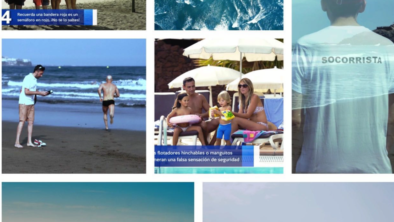 Precaución en la playa