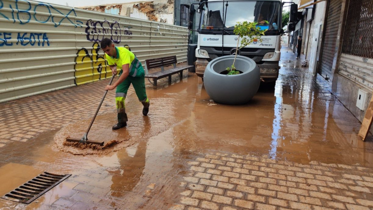 Acciones de limpieza tras las lluvias