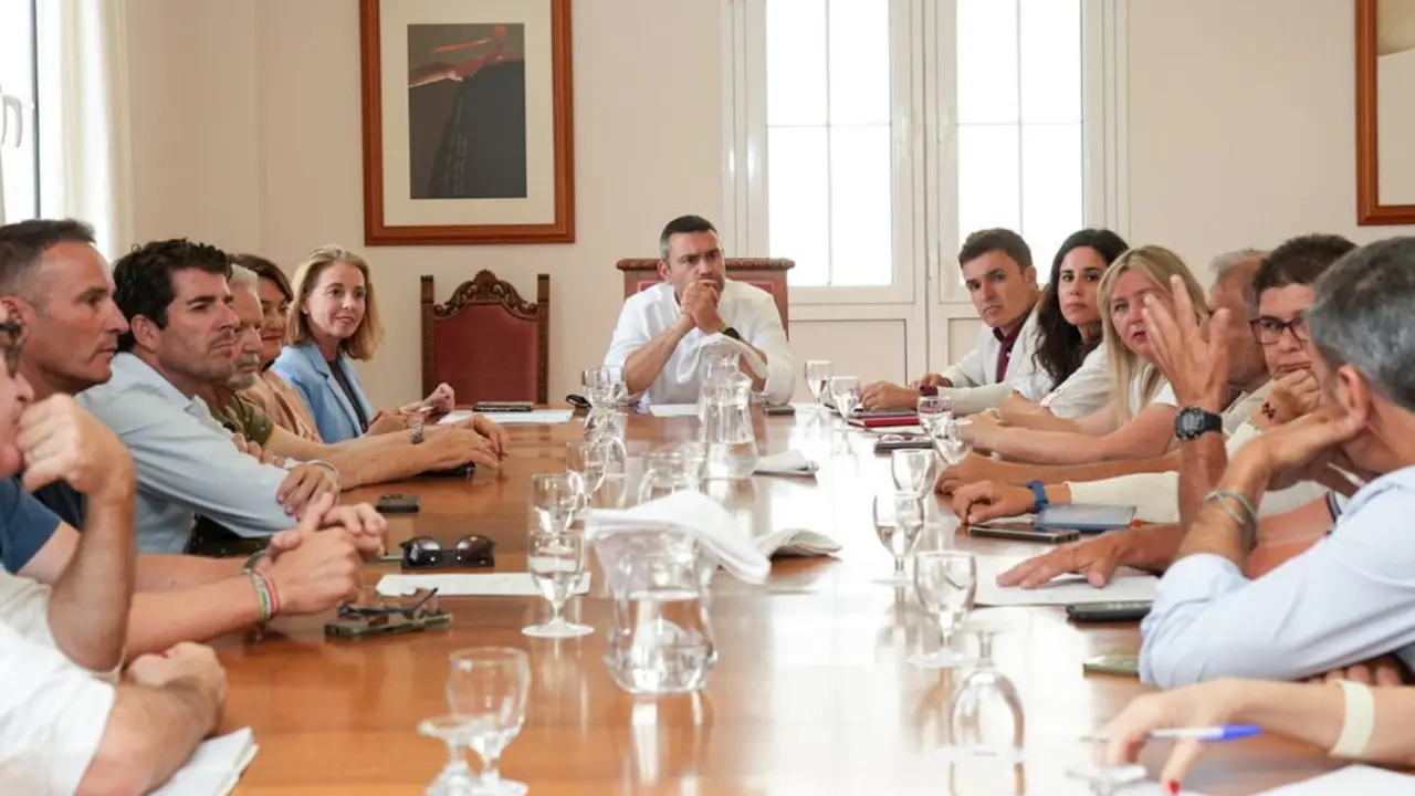 Un momento de la reunión