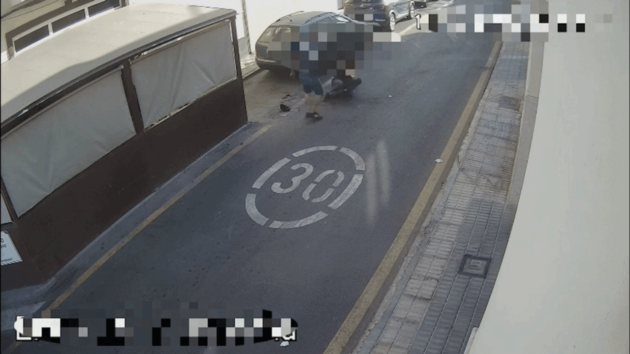 Momento del apuñalamiento