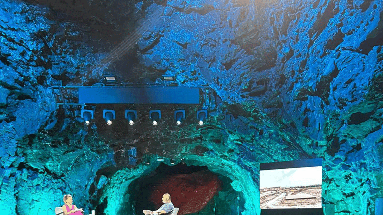 Un momento de la entrevista