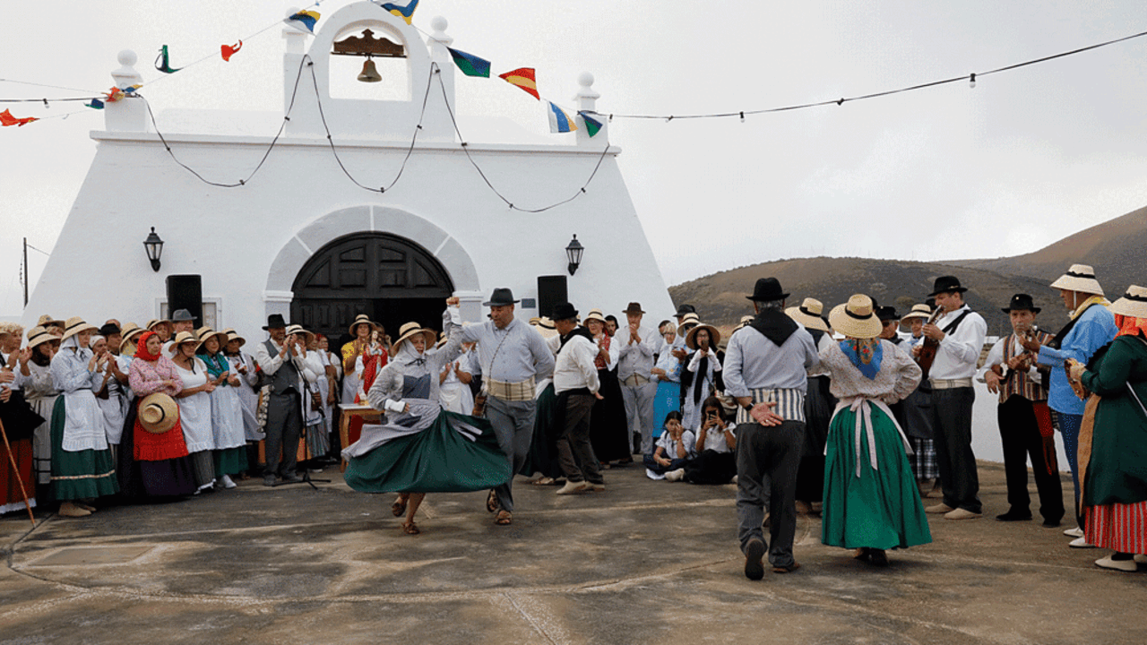 Un momento de la romeria