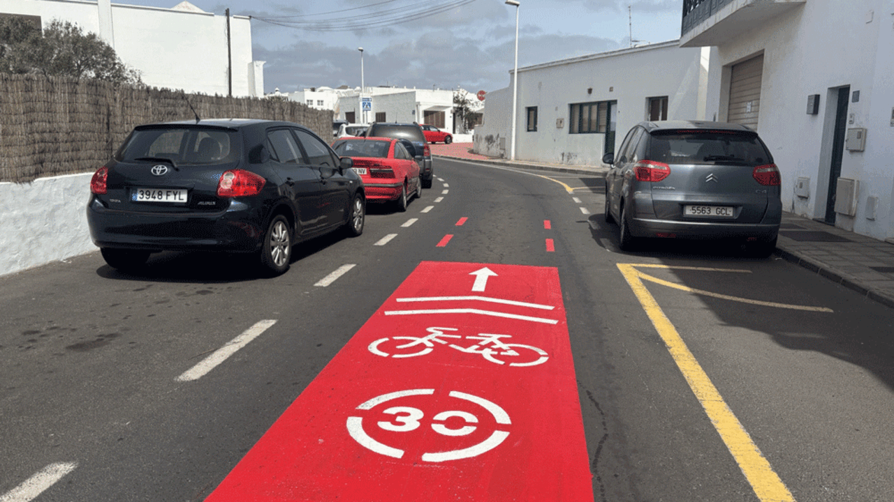 Ciclo calles en Tías