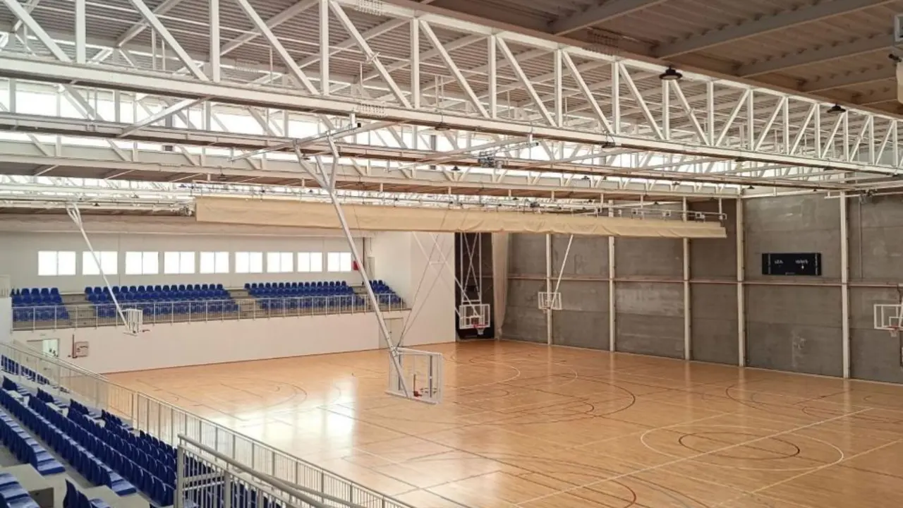 Interior del pabellón deportivo