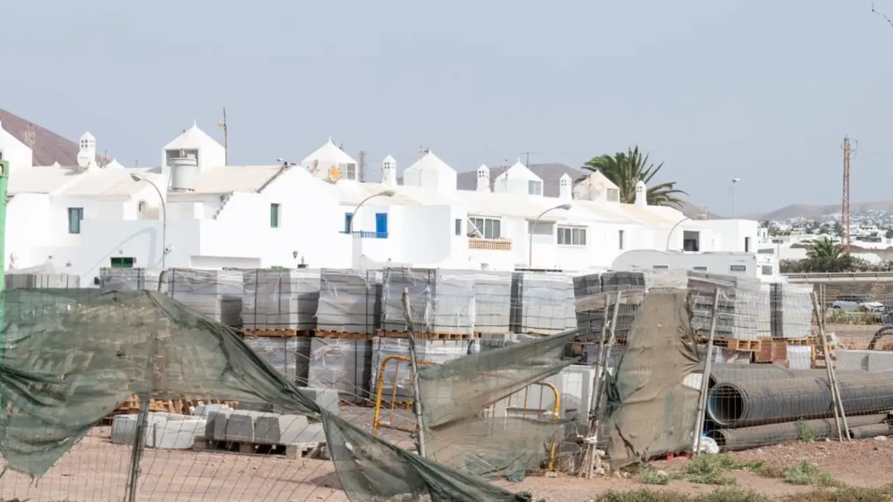 Obras en el barrio de Tinasoria