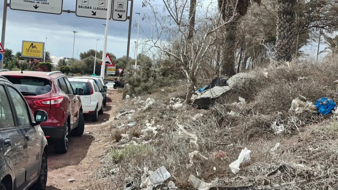 Entrada al aeropuerto