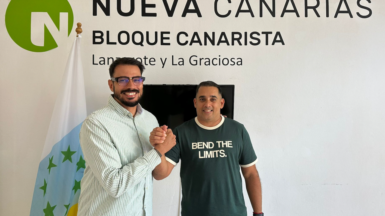 Yoné Caraballo da la bienvenida al nuevo Secretario Insular de la Juventud Canarista
