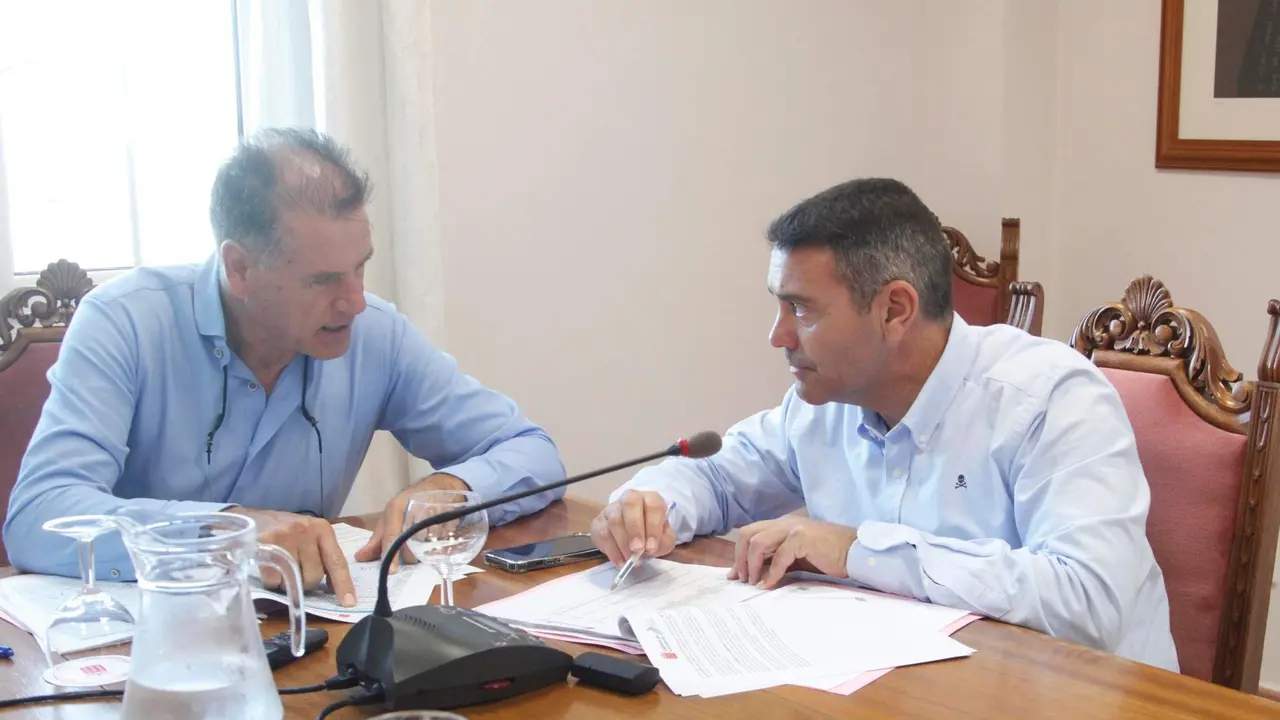 Oswaldo Betancort junto a Domingo Cejas