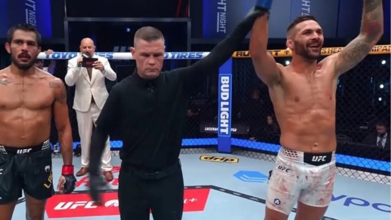 Hecher Sosa celebra la victoria