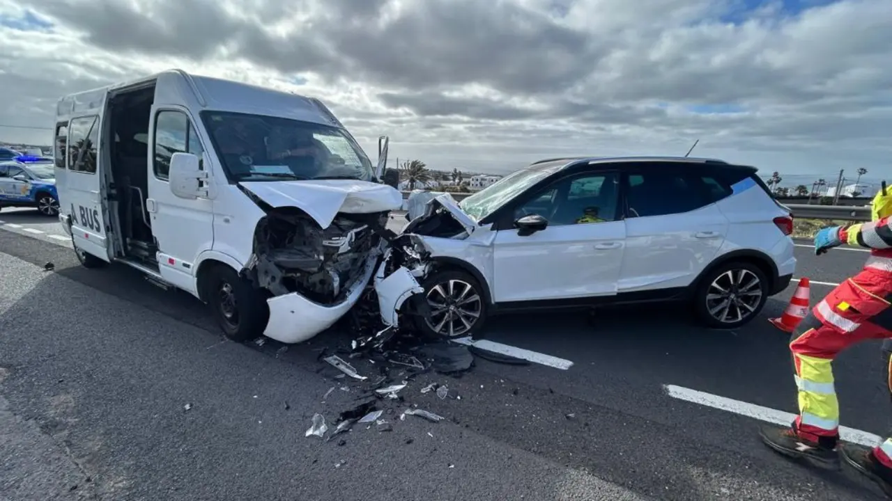 Los dos veh&iacute;culos implicados