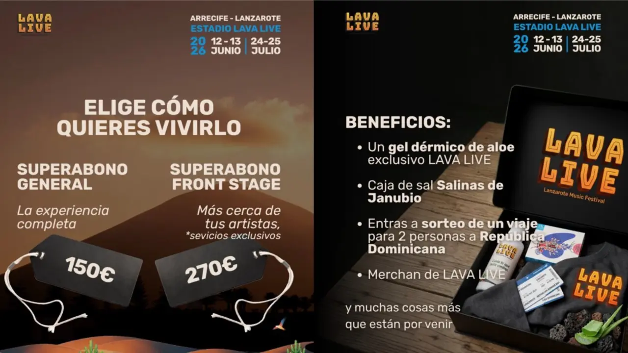 IMAGEN SUPER ABONOS LAVA LIVE FESTIVAL