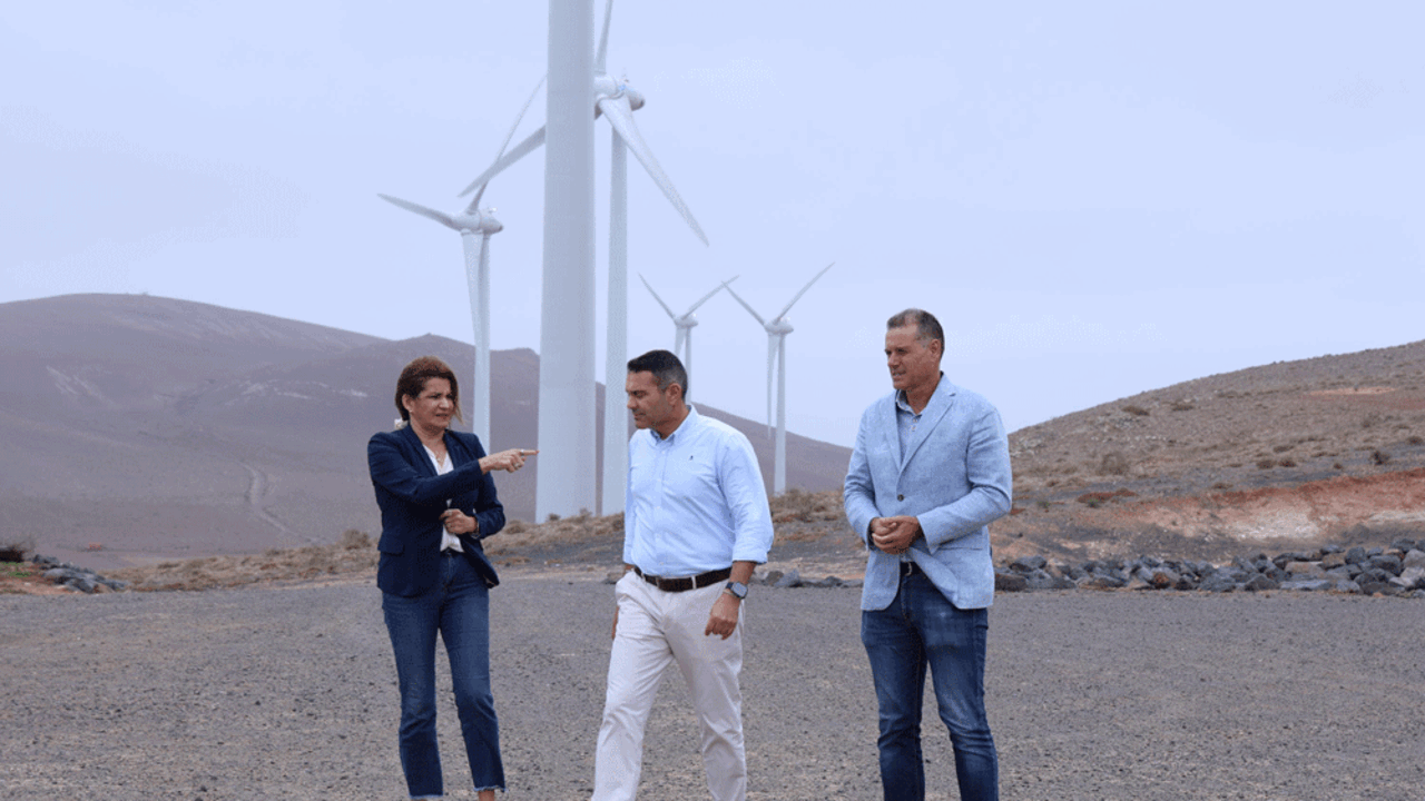 Visita al parque e&oacute;lico de San Bartolom&eacute;