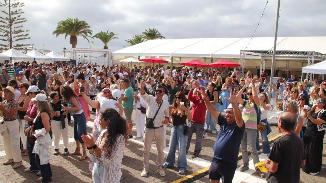 Una de las actuaciones en la Feria del Queso