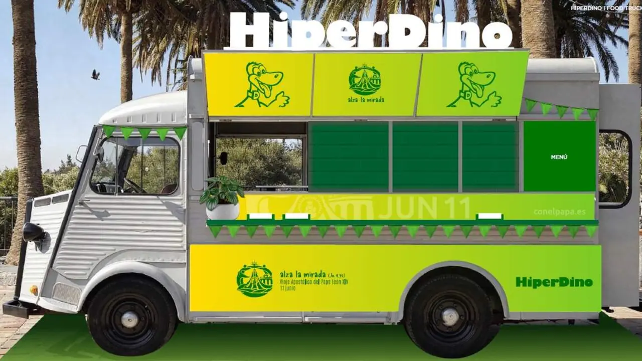 Food truck HiperDino Visita del Papa