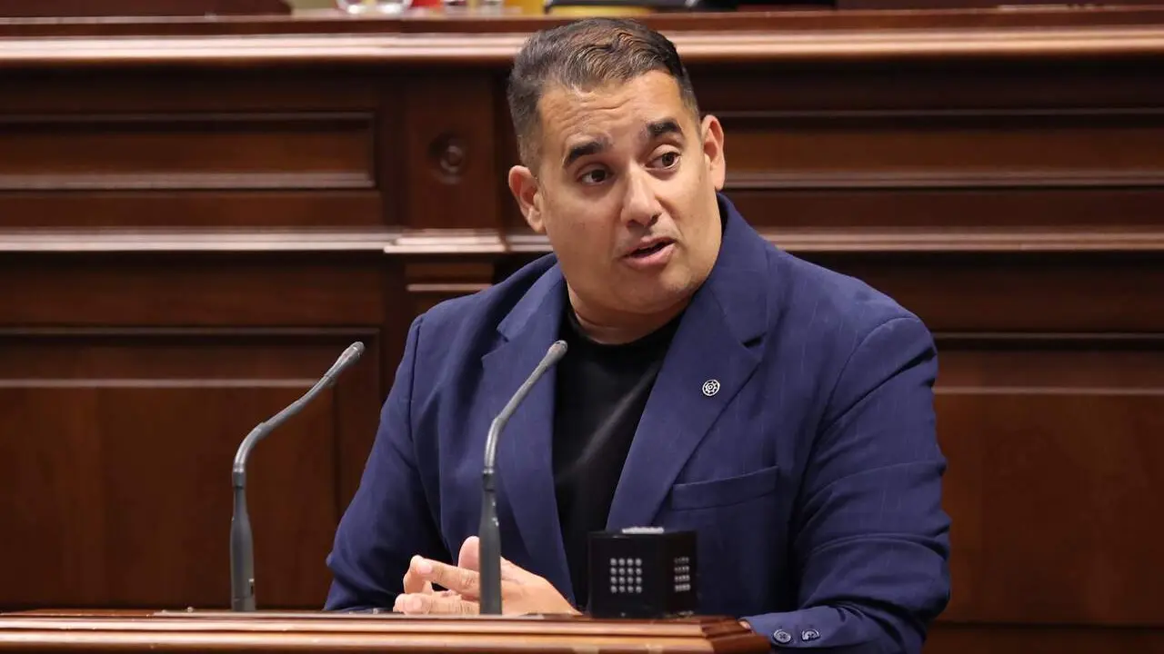 Caraballo interviene en el pleno del Parlamento de Canarias