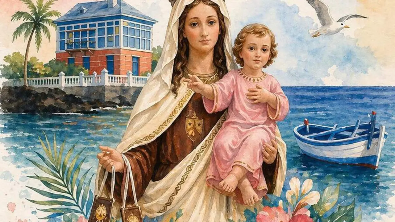 Cartel Fiestas de Nuestra Se&ntilde;ora del Carmen en Arrieta