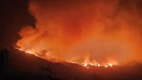 Incendio en Tenerife.