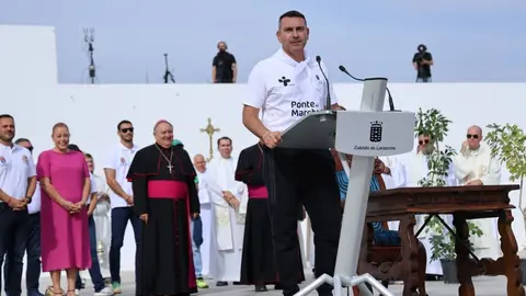 El presidente del Cabildo, Oswaldo Betancort