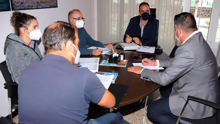 Un momento de la reunión entre representantes de ambas administraciones