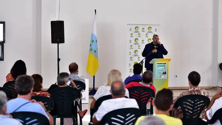 Marcos Lemes, responsable de Nueva Canarias en Haría