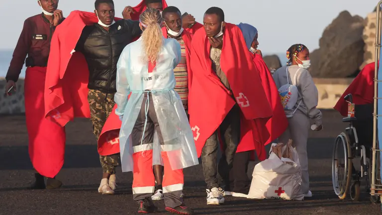 Llegada de personas migrantes a Arrecife (FOTO: Archivo/José Luis Carrasco)