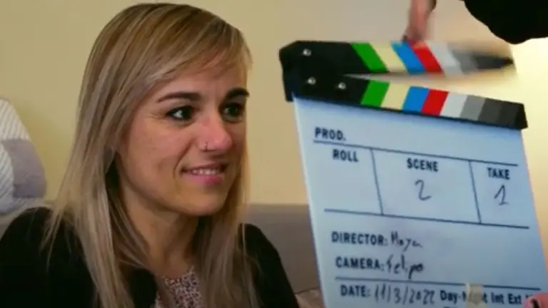 Imagen de Naiara Arteaga en el corto realizado por alumnos del Pancho Lasso