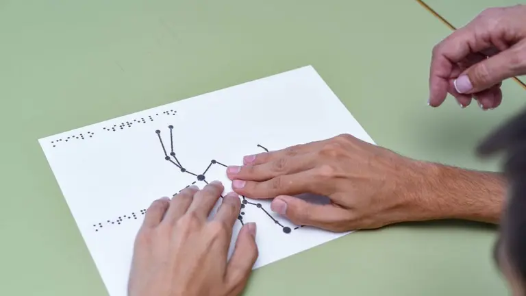 Estrella descubierta por alumnado invidente canario