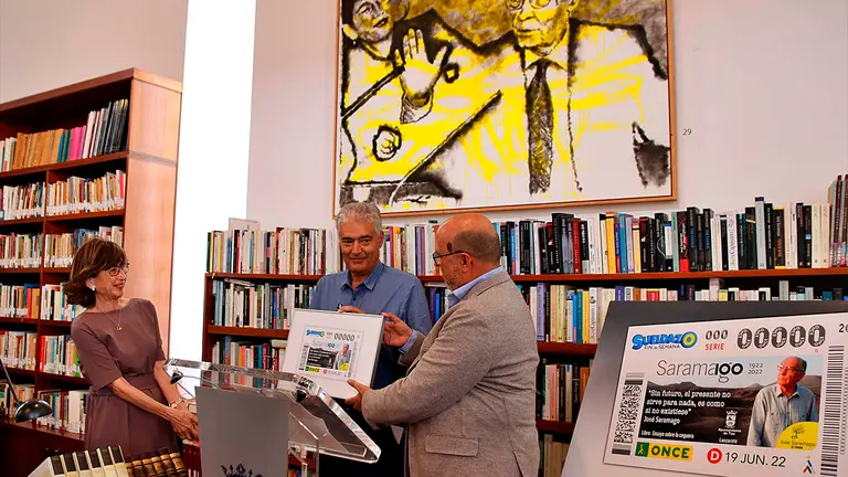 Cupón de la ONCE homenaje a Saramago