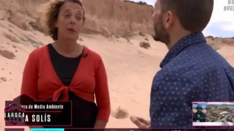 Captura de pantalla del programa donde se realiza el reportaje