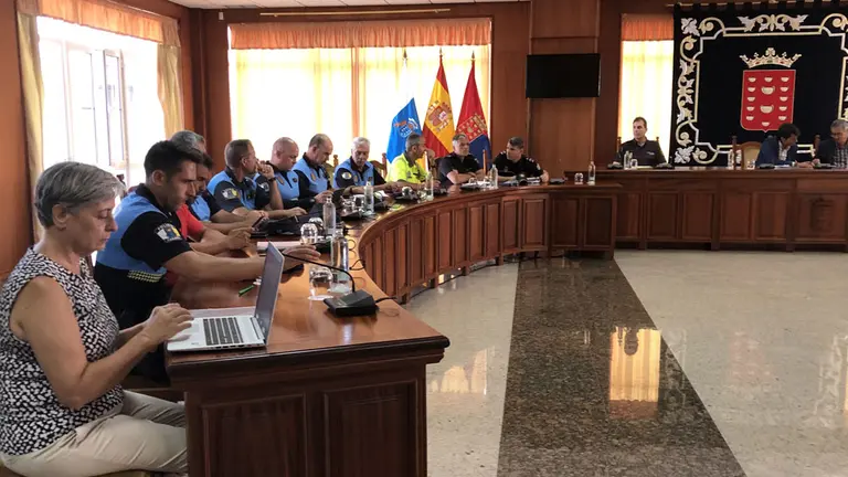 Reunión de la Junta Insular de Seguridad en el Cabildo