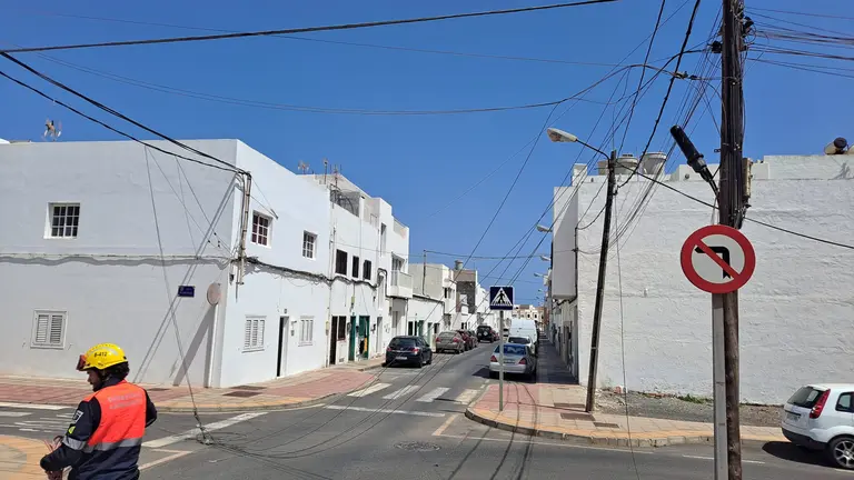Cables caídos en Arrecife