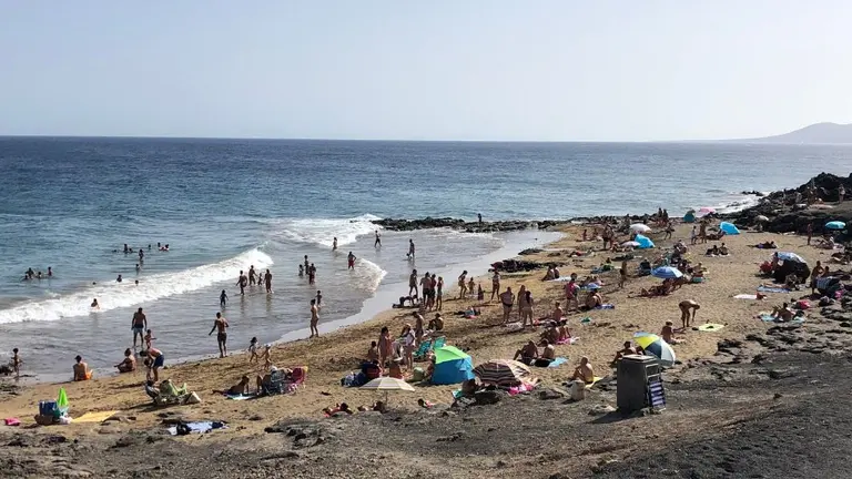 Una de las playas de Puerto del Carmen