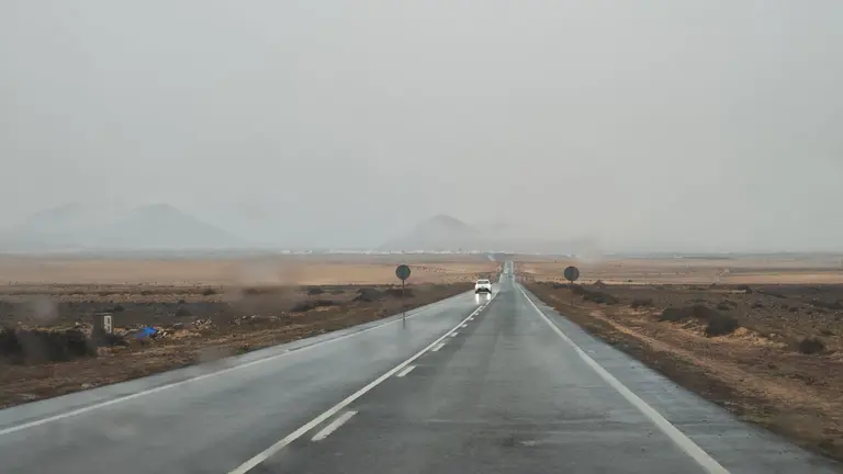 Lluvia en Lanzarote.