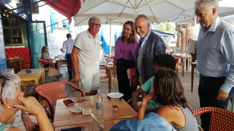 Ángel Víctor Torres, en Arrecife