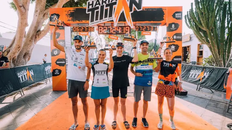 Ganadores de la carrera de montaña Titán Haría