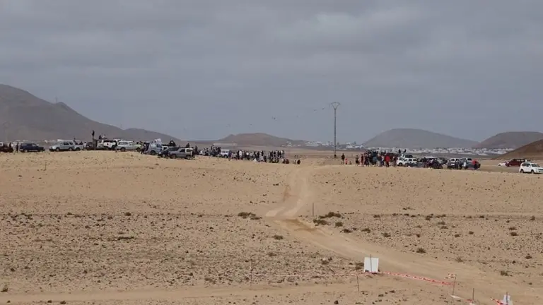Celebración de un rallye de tierra en Lanzarote