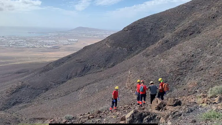 Rescate de la senderista herida