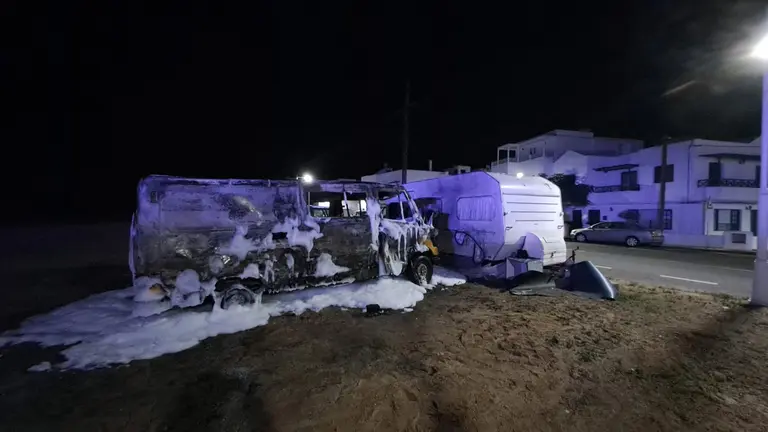 Incendio de furgoneta