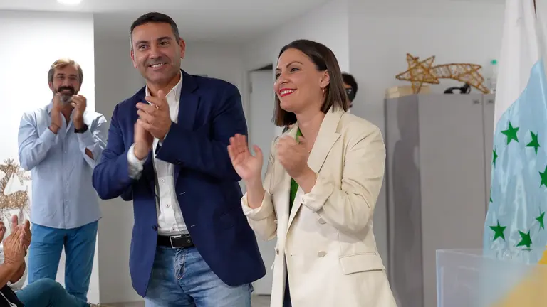 Elección Oswaldo Betancort y Migdalia Machín