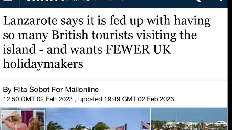 Noticia del medio británico MailOnline