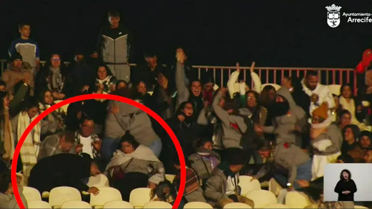 Momento preciso del accidente