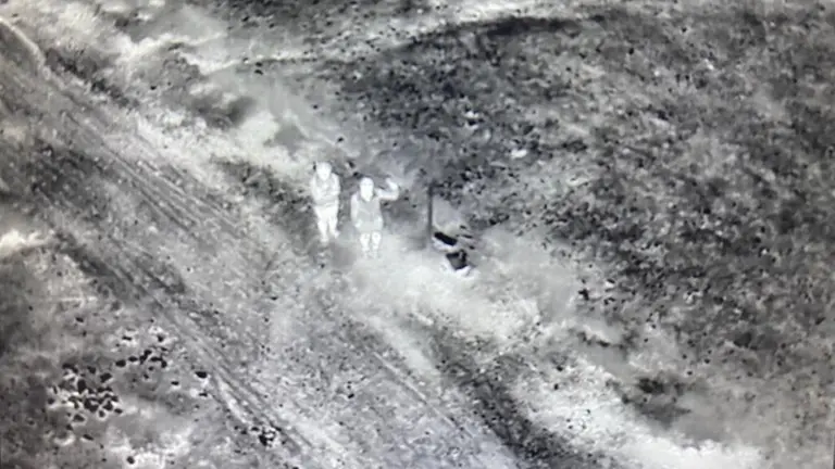 Senderistas localizadas por un dron