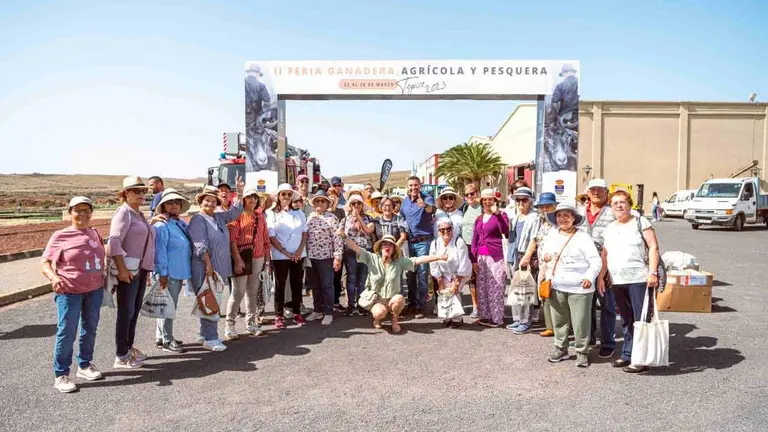 Los mayores de Teguise en la Feria del sector primario